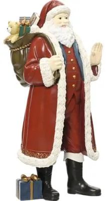 Obrázek produktu pro Figurka Santa Claus polyresin 17,6 x 14,8 x 38 cm červený