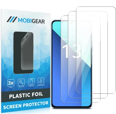 Produktbild von Mobigear Displayschutzfolie für Xiaomi Redmi 13 4G – Displayschutzfolie, kompatibel mit Hüllen (3er-Pack)