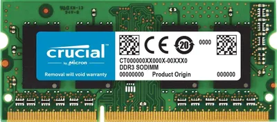 Produktbild von Crucial 8GB DDR3L 1600 MT/s (PC3L-12800) SODIMM 204-Pin - CT102464BF160B