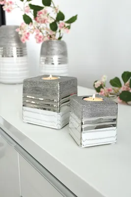 Produktbild von Gilde Keramik Teelichthalter "Lavena" VE 4 47213