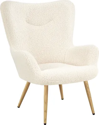 Produktbild von Yaheetech 1 x Ohrensessel Polsterstuhl mit klappbare Rückenlehne eleganter Armsessel  Lehnsessel bis 136 kg belastbar Sessel fürs Wohnzimmer/Schlafzimmer