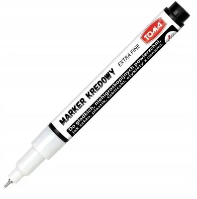 Produktbild von Toma Kreidemarker 0,9 mm Weiß Dünn Abwischbar