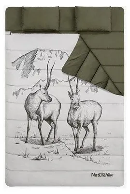 Obrázok produktu pre Turistický spací vak Naturehike NH21MSD06 215 x 145 cm, 2-miestny, sivý