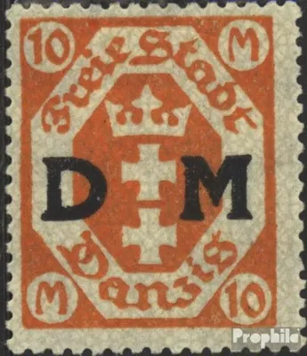 Produktbild von Briefmarken Danzig 1922 Mi D27 postfrisch Dienstmarke