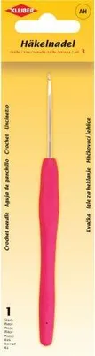 Produktbild von KLEIBER Häkelnadel Größe 3 Kunststoffgriff pink