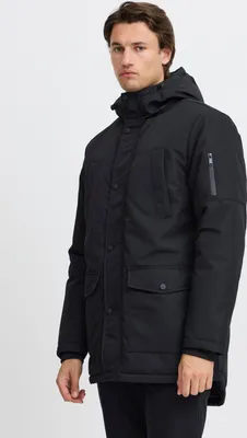 Produktbild von Blend BHOuterwear Herren Winterparka Parka Winterjacke mit Kapuze Druckknöpfe Rippbündchen Regular fit