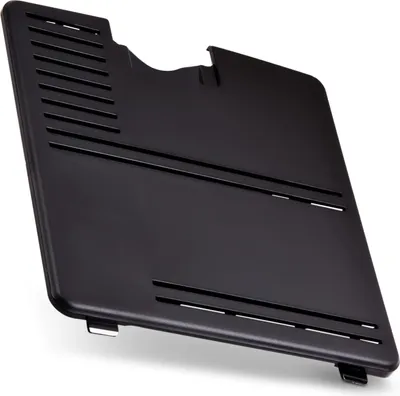 A black plastic part with horizontal slots, likely a component for a coffee machine.