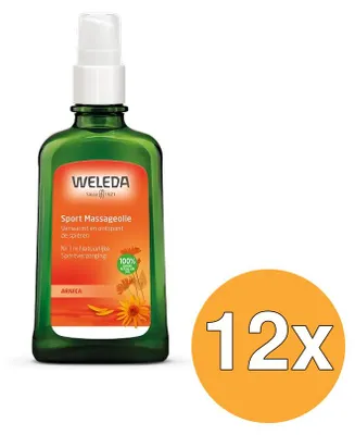 Productafbeelding van 12x Weleda Arnica Sport Massageolie (100 ml)