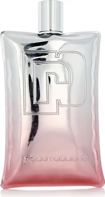 A Paco Rabanne perfume bottle.