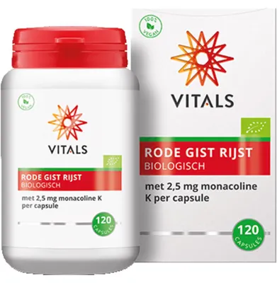 Productafbeelding van Vitals Rode gist rijst (120 capsules)