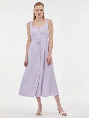 Obrázok produktu pre Dámske midi šaty Orsay v svetlofialovej farbe, veľkosť 36