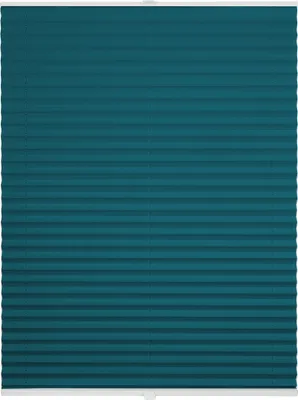 Produktbild von Plissee auf Maß für Fenster zum Anschrauben in Glasleiste Farbe: Petrol, Größe: B): 51-60 cm, H): 151-200 cm