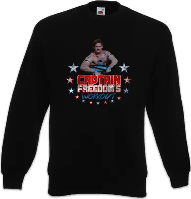 Produktbild von Urban Backwoods Captain Freedom's Workout, Sweatshirt, Farbe: Schwarz, Größe: L