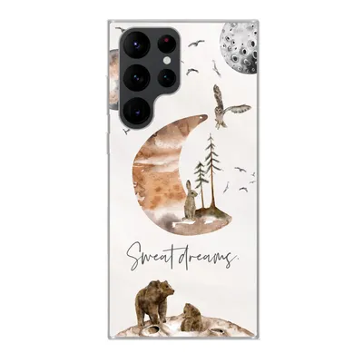 Produktbild von MuchoWow® Handyhülle Schutzhülle Hülle für Samsung Galaxy S22 Ultra Kinder - Tiere - Sprichwörter Silikon Softcase Handy Hülle - Abbildung