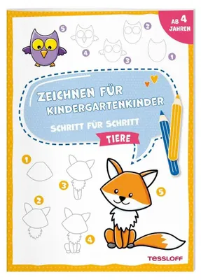 Produktbild von Zeichnen für Kindergartenkinder. Schritt für Schritt. Tiere