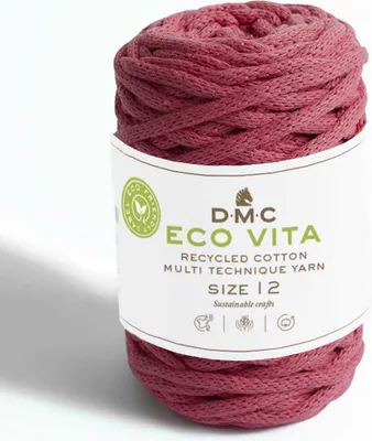 Immagine prodotto di Filato DMC Eco Vita-12 (4 mm) composto per l'80% da cotone e per il 20% da poliestere. (Colore 43)