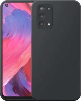 Produktbild von Geeignet für Oppo A54 5G / A74 5G Phone Case Schwarz Flexible Silicon TPU Case - Flexible Back Cover Case Silicone TPU - Schwarz - Smartphonica