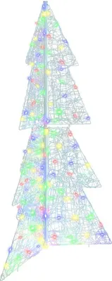 Image de Sapin de Noël avec 160 LED Multicolore 150 cm Acrylique