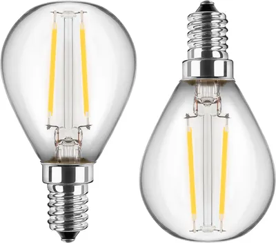 Produktbild von BLULAXA LED-Filament-Lampe, G45, EEK: F, E14, 4,5 W, 470 lm, 4000 K, 2 Stück