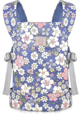 Productafbeelding van Popentas, accessoires voor poppen, kind, 3 jaar, katoen, blauwe bloemen