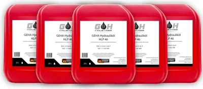 Produktbild von 100 L Hydrauliköl HLP 46 ISO VG 46 nach DIN 51524 Teil 2  5 x 20 L Kanister