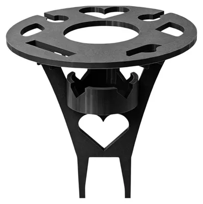 Imagen del producto de Mesa de picnic portátil con portavasos y compartimento para aperitivos