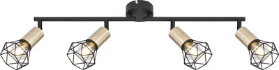 Obrázok produktu pre GLOBO 54802S-4AB, Čierna, Kov, IP20, I, E14, 40 W