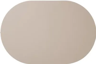 Immagine prodotto di ASA Tischset oval, stone LEATHER 49,5 x 33 cm, Lederoptik