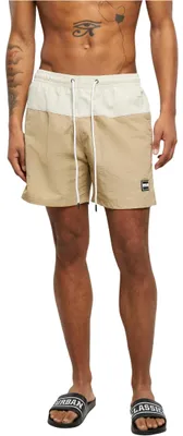 Immagine prodotto di Pánské kraťasy Urban Classics Block Swim Shorts unionbeige/softseagrass - L