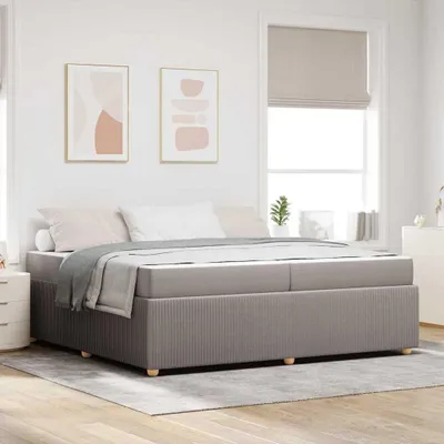 Produktbild von Maison Exclusive - Bettrahmen Taupe 200 x 200 cm Stoff
