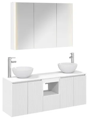 Obrázok produktu pre Sada kúpeľňových skriniek vidaXL, 4 ks, biela, 103,5 x 15,5 x 70 cm