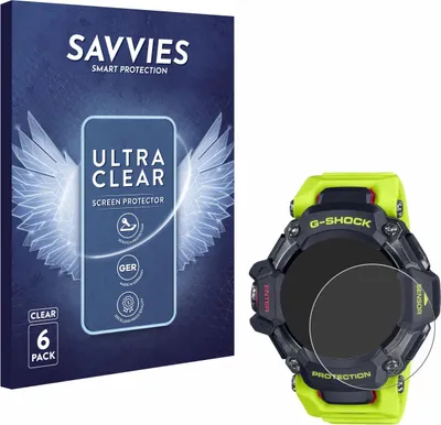 Produktbild von 6x Für Casio G-Shock GBD-H2000 Schutzfolie Savvies Displayschutz Display Schutz Folie Klar Transparent