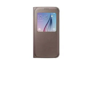 Produktbild von Samsung S-View Cover Polyurethanfor Galaxy S6 gold