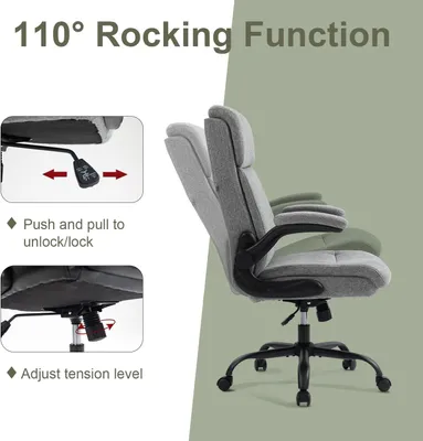 Obrázek produktu pro Ergonomická kancelářská židle - Kancelářská židle - Otočná židle - Židle pro počítač - Kancelářská židle - Nastavitelná výška sedadla