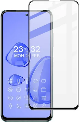 Produktbild von Bizon Glass Edge gehärtetes Glas - [2 PACK] + Linsenschutz Samsung Galaxy A73 schwarz
