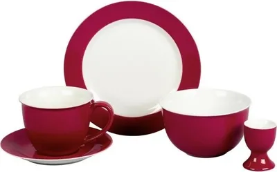 Produktbild von Flirt by R&B 515589 Doppio Frühstücksteller / Dessertteller Ø 20cm, Porzellan, rot
