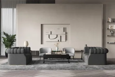 Produktbild von Designer Sofa 3 Sitzer Modern Couch Polster Sofas Designsofa Dreisitzer Sitz Neu
