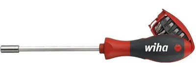 Zdjęcie produktu dla Śrubokręt z zestawem końcówek magnetycznych, 8 sztuk, 1/4 cala, w opakowaniu typu blister