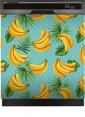 Produktbild von Aufkleber sticker 60x60 cm Dekorative folie Spülmaschine - tropischen Palmenblättern