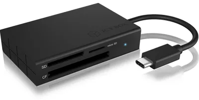 Immagine prodotto di ICY BOX IB-CR401-C3 Lettore di carte multifunzione con connessione USB-C