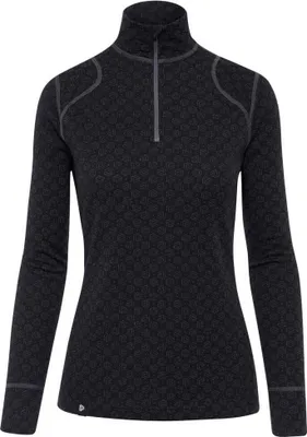 Image de Thermowave Merino Xtreme Zip Baselayer manches longues Noir L Femme Noir L