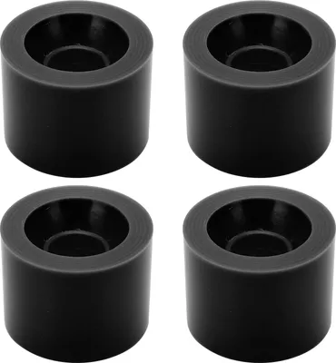 Productafbeelding van Puente 4 stuks 60x45mm skateboardwielen, 78A, longboard/cruiser, reserveonderdelen, zwart