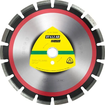 Produktbild von Klingspor DT 612 AB Diamanttrennscheiben, 450 x 3,7 x 25,4 mm 28 Segmente 40 x 3,7 x 10 mm, Weitverzahnt