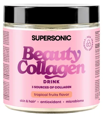 Zdjęcie produktu dla Supersonic Kolagen Rybi do Picia 5000 mg Owoce Tropikalne 175 g