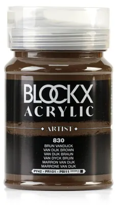 Obrázek produktu pro Akrylová barva, tmavě hnědá, 500 ml