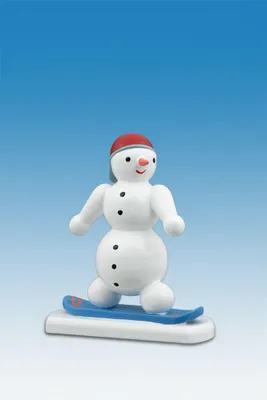 Obrázek produktu pro Dřevěná figurka sněhuláka výška 6,5 cm NOVINKA