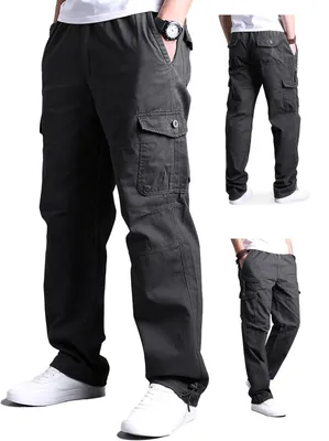 Imagen del producto de Solidchoice - Pantalón de trabajo para hombre con amplios bolsillos