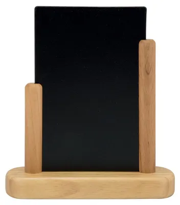Produktbild von Securit® Elegant A6 Tisch-Kreidetafel aus Buchenholz in Teak