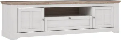 Produktbild von Furniture24 Fernsehschrank Iloppa TIQT241 Schneeiche 2 Türen 1 Schublade Lowboard Unterschrank