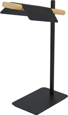 Produktbild von EGLO Ermua, Schwarz, Braun, Kunststoff, Stahl, Holz, Schwarz, IP20, II, Nicht austauschbare(s) Leuchtmittel